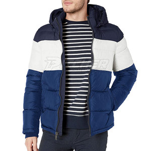 Wholesale Custom Logo Hooded Winter <b>Men</b> Puffer <b>Jacket</b> Waterproof Windproof <b>Lightweight</b> Outdoor Use - Product Image 1