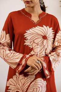 Rayonne allemande Premium Kurti avec catalogue complet de la collection de bas disponible au tarif de gros pour les tenues de fête - Product Image 3