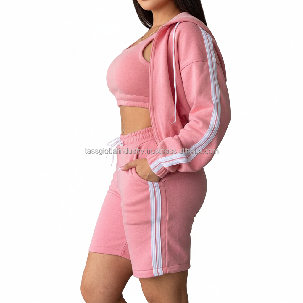 Wholesale Women's 5-Piece Solid Seamless Ribbed Off-the-Shoulder Quick Dry Spandex/Nylon Gym Set Custom Logo Backless Yoga