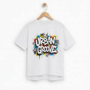 T-shirt pour garçons style punk, coton biologique, col rond, manches courtes, motif animal, 100% jersey, approvisionnement ODM - Product Image 1