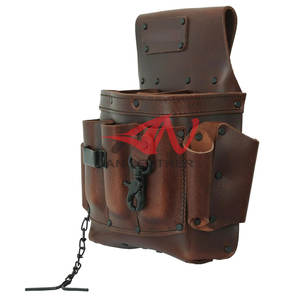 Sac à outils pour électricien en cuir robuste, nouvelle saison, finition de haute qualité pour les professionnels de l'électricité - Product Image 2