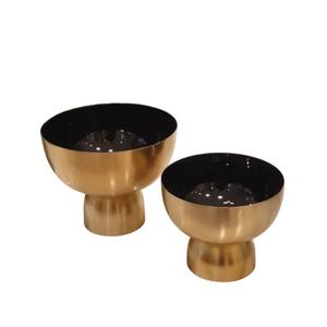 Bol de service à chocolat décoratif en métal argenté fabriqué à la main avec finition martelée et base élégante pour la décoration intérieure moderne - Product Image 3