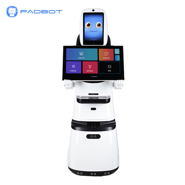 Dual Screen Commercial Reception Robot Best AI Humanoid Welcome Robot for Showroom Guided Tours