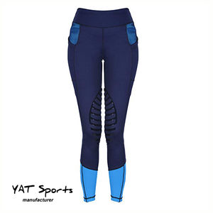 2023 fábrica ecuestre al por mayor pantalones de montar a caballo mujeres agarre completo silicona medias de montar clásico Jodhpurs pantalones personalizados - Product Image 6