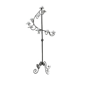 Farol de Hierro con Acabado Pátina, Estilo Simple y Lujoso para Jardín, Decoración del Hogar - Product Image 6