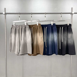 Pantalones cortos lavados con ácido para hombre de alta calidad, etiqueta personalizada, patrón sólido, precio razonable - Product Image 3