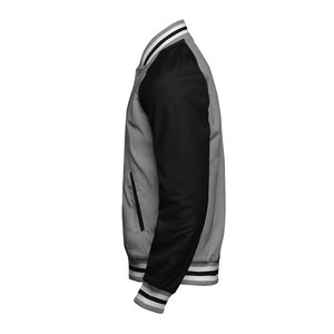 Veste en toile à manches longues colorée et personnalisée OEM pour hommes Vente en gros Streetwear Varsity Letterman Style CollegeBaseballjacket pour hommes - Product Image 2