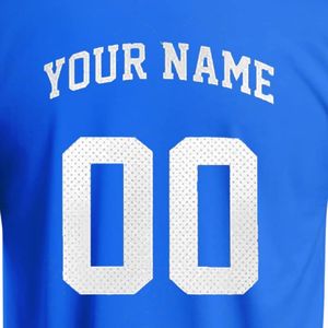 Maillots de football d'équipe de haute qualité à col rond, couleur unie, nom et numéro personnalisés, maillots 100% polyester pour les clubs de vêtements de sport - Product Image 4
