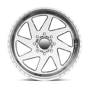 Jantes en alliage forgé de type H à fond profond, monobloc, pour camion tout-terrain, 20x10, 18-30 pouces, finition polie, noir, Chevy Silverado - Product Image 3
