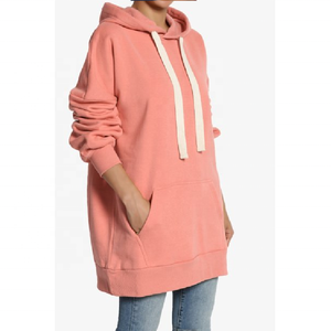 Sudaderas con capucha de entrenamiento para correr de invierno de alta calidad para mujer, sudaderas informales de talla grande en chándales lisos al por mayor - Product Image 5