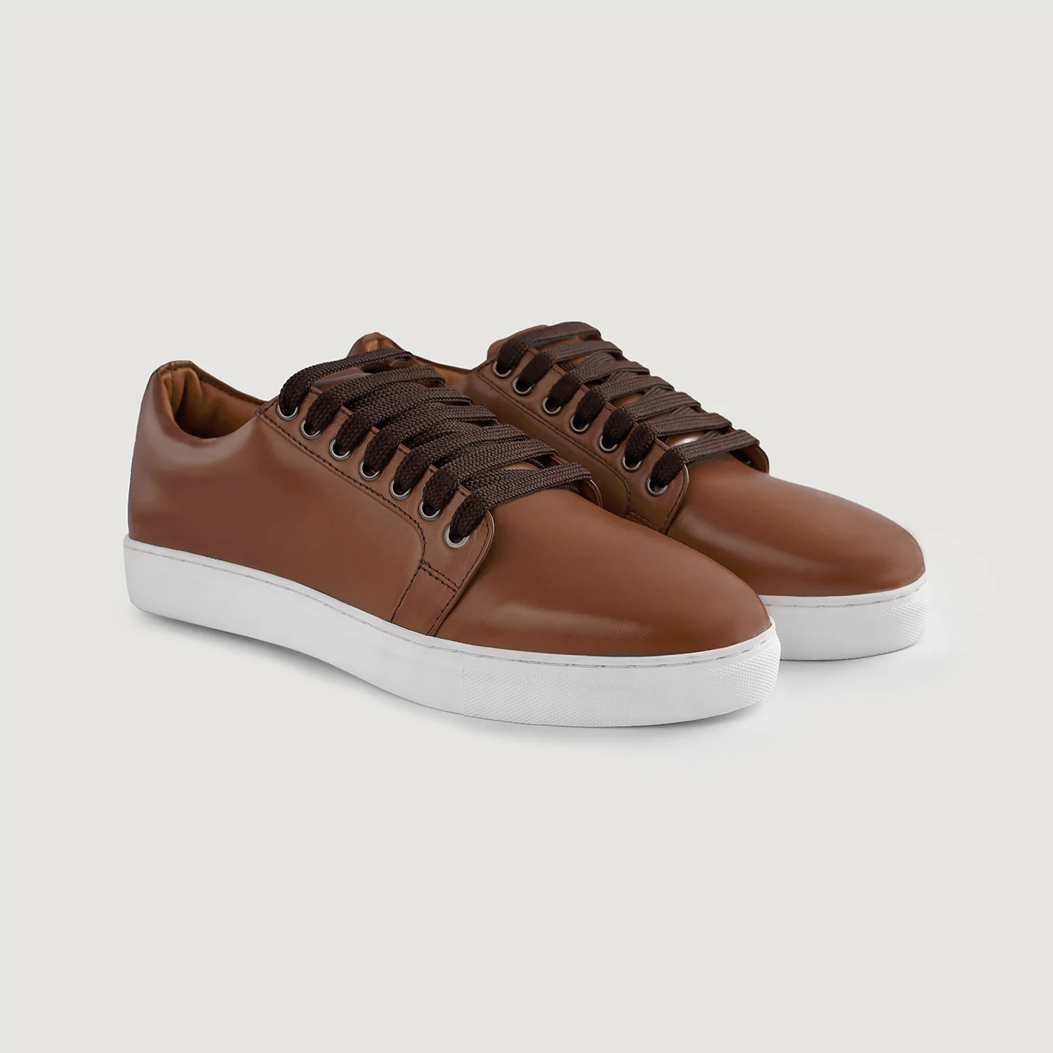 Wholesale Stylish Low Top Tan Genuine Leather Sneakers for Men Casual  Fashion High Quality OEM Brand Men's Dress Shoes Formal