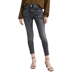 FRAME Le One Hughes Jeans Skinny a Vita Alta Taglia 2, Pantaloni in Denim Traspirante Elasticizzato con Vita Bassa e Stile Utility Baggy - Product Image 1