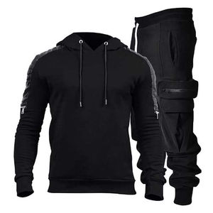 ชุดวอร์มผู้ชายแบบมีฮู้ดสำหรับฤดูหนาว คุณภาพสูง บริการ OEM พร้อมโลโก้สั่งทำ ผ้าฝ้าย 100% เป็นมิตรกับสิ่งแวดล้อมและน้ำหนักเบา - Product Image 1