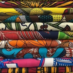 Suministro al por mayor de tela de camisa de cera Africana impresa personalizada Material de ropa de alta calidad para bodas Calidad de Exportación personalizada - Product Image 1