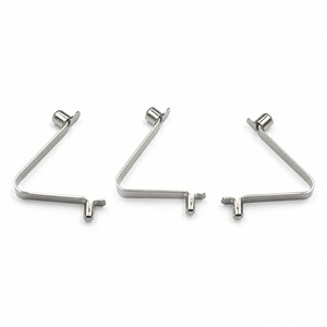 Clip a Molla a V con Doppia Testa e Tappo in Gomma, Nichelato, Vendita all'Ingrosso, Clip per Tubi Hardware da Fabbrica - Product Image 3