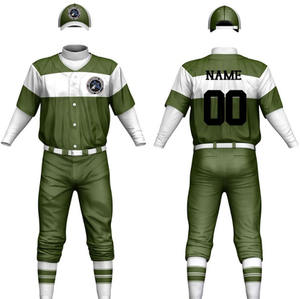 Custom Designed Plus Size Softball & Baseball Uniform Set High Quality <b>Fabric</b> for Adults Youth Sportswear with Embroidery - Product Image 5