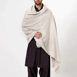 2023新款最新设计高品质冬季男士羊毛围巾加厚保暖商务围巾羊毛披肩