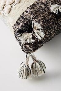 Boho Chic 18 X 18 Inch Handloom Woven Square Pillow <b>Cover</b> Organic Cotton Fabric Geometric Nordic Tufted Removable Decorative - Product Image 3