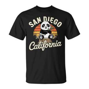 San Diego <b>Panda</b> California Vintage <b>T</b>-<b>Shirt</b> Kids Size - Product Image 1