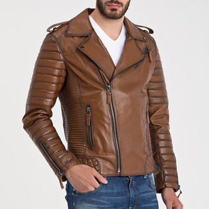 Men Motorcycle Genuine <b>Leather</b> Jacket Heavy Duty Cowhide <b>Leather</b> Waterproof Front Protective Riding <b>Coat</b> Wholesale Custom - Product Image 3