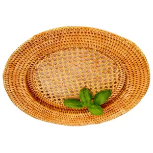 CHEAP PRICE Wholesale Natural Seagrass Rattan Placemats Round Woven Placemats For Dining Tables Made In Vietnam