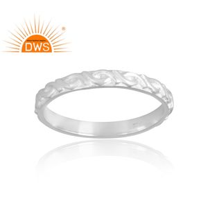 Nueva tendencia, anillo de banda de Plata de Ley 925 para mujer, diseños personalizados, joyería para mujer, regalo para ella. - Product Image 1