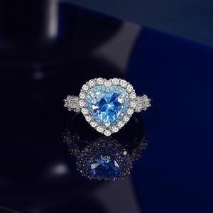 แหวน Jeulia Custom Double Halo Heart Infinity Promise พร้อมพลอยทรง Princess Cut - Product Image 5