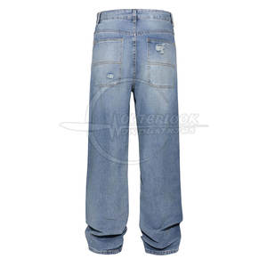 2026 Outdoor <b>Men</b> Clothing Wear Custom Wholesale <b>Wide</b> <b>Leg</b> <b>Jeans</b> Pant Plus Size <b>For</b> <b>Men</b> Pants - Product Image 2