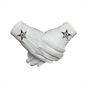 Guantes de Trabajo de Algodón Negros Masónicos de Best Action Products, Logotipo Bordado, Gran Venta, Guantes 100% Algodón para Uso Diario en Exteriores - Product Image 4