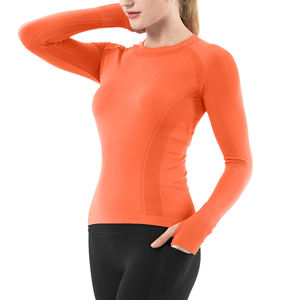 Ropa Deportiva de Yoga de Manga Larga para Mujer, Ropa Deportiva de Gimnasio, Logotipo Personalizado al por Mayor, Alta Calidad - Product Image 3