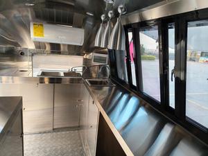 Stainless Steel Airstreams Food Trailer Full Kitchen Equipment for Snack Food Catering-for Hot Dogs Hamburgers BBQ - Product Image 2