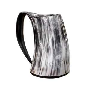 natural horn drinking <b>mugs</b> handmade <b>for</b> <b>men</b> 100% authentic natural cattle horn beer <b>mug</b> <b>for</b> gifting available - Product Image 2