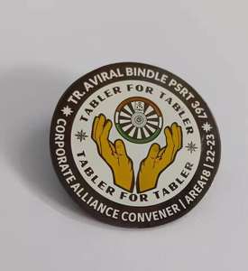 เข็มกลัดโลหะติดปกเสื้อแบบคลาสสิกสำหรับชุดทำงานหรือเครื่องแบบการชุมนุมแบบทางการ - Product Image 3