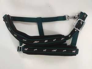 Cabestro BLUHORSE BH-843 2025 de Piel de Caballo con Cinta para Caballo, Cabestro Resistente con Herrajes Cromados, Mejor Precio al por Mayor - Product Image 3