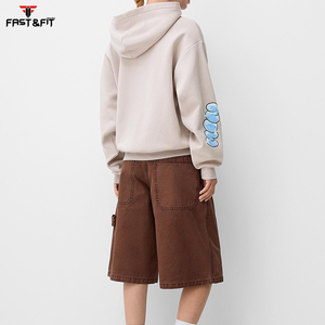 Comprar personalizado transpirable casual streetwear gota hombro figuras transpirable ecológico sudaderas con capucha de punto - Product Image 5