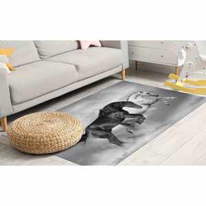 <b>Running</b> Horses Rug, 3D Printed Rug - Farmhouse Area Rugs,Nonwoven Soft Rug - Product Image 2