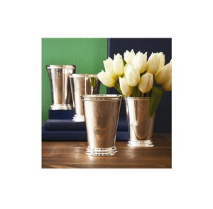 Shiny Silver Mint Julep Cup Made of Stainless Steel Copper Modern Party <b>Drinkware</b> - Product Image 1