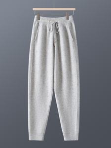 Pantalones Deportivos de Punto de Lana para Hombre, Otoño/Invierno, con Bolsillos, Corte Ajustado, Gruesos, Cálidos e Informales - Product Image 3