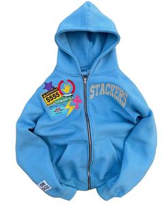 เสื้อฮู้ดดี้ผู้ชายไซส์ใหญ่ ผ้าฝ้าย 100% ซับในอย่างดี พิมพ์ลายโลโก้ด้านหน้าแบบกำหนดเอง พิมพ์ลายดิจิตอล พิมพ์นูน ทรงปกติ แบบสวมหัว สีพื้น - Product Image 1