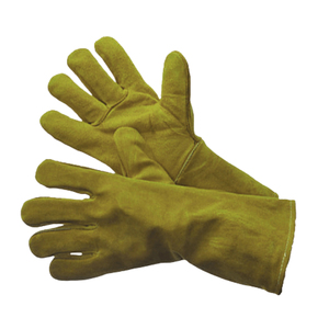 Guantes de cuero para soldar al por mayor, guantes de cuero de piel de cabra duraderos con palma de pistola para construcción y uso general con uso diario - Product Image 5