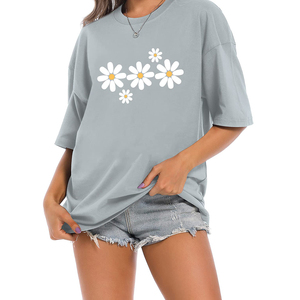 Camiseta Deportiva Informal de Color Sólido con Etiqueta Privada Personalizada, Talla Grande, Cuello Redondo, Manga Corta, 100% Algodón, Secado Rápido, Transpirable, para Mujer - Product Image 5