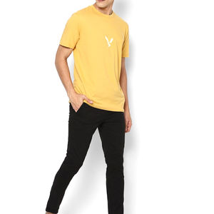 La mejor calidad, nuevo Material de algodón de calidad superior, camisetas con cuello redondo para hombre, camisetas transpirables de secado rápido con cuello 0 para hombre - Product Image 4