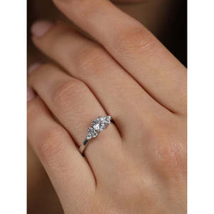 Anillos de Plata de Ley 925 de Primera Calidad para Mujer, Chapados en Rodio con Circonita, para Compromiso, Anillo de Joyería para Hombre - Product Image 4