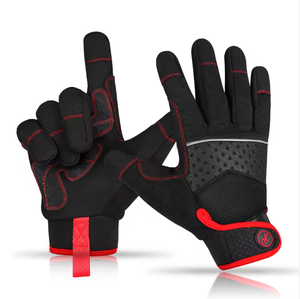 Gants de travail professionnels en cuir synthétique, gants de sécurité antidérapants en PVC Flex Grip pour les conducteurs de camions et les ingénieurs - Product Image 1