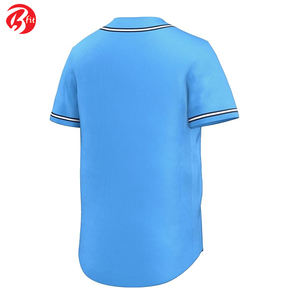 Jersey de béisbol de manga corta para hombre de la mejor calidad, ropa deportiva transpirable de secado rápido, Jersey de moda para entrenamiento de equipo en blanco - Product Image 4