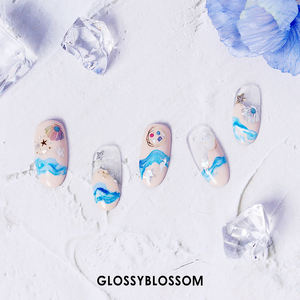 MEJOR que LA NATURALEZA #45873 Nail Art Sticker Diseño de Corea 3D Tinted Gold Leaf Style Multi Size Decals Stickers OEM ODM - Product Image 6