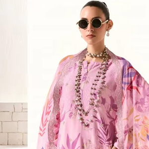 Pure Vogue Muslin Digital Impreso Salwar Kameez Catálogo completo para ropa de fiesta a precio mayorista - Product Image 1