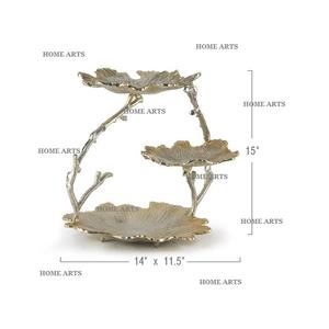 Soporte para pasteles de mármol y aluminio de 2 niveles Soporte para postres de mesa de calidad premium a precios asequibles - Product Image 4