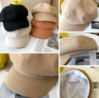 Nouveau design chapeau de mode-béret français personnalisé chapeaux vintage-chapeaux en cuir prix de fabrication en gros sans taxe
