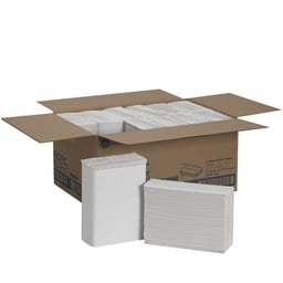 Pacific Blue Select White Disposable 1 Ply C-Fold Virgin Wood Pulp 10.1 X 13.2 Soft <b>Kitchen</b> <b>Paper</b> Towels Case of 2400 - Product Image 1